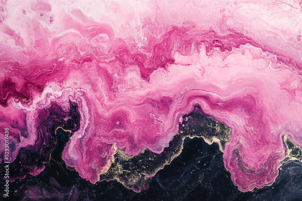 custom made wallpaper toronto digitalSoft pink and black ethereal abstract art with depth