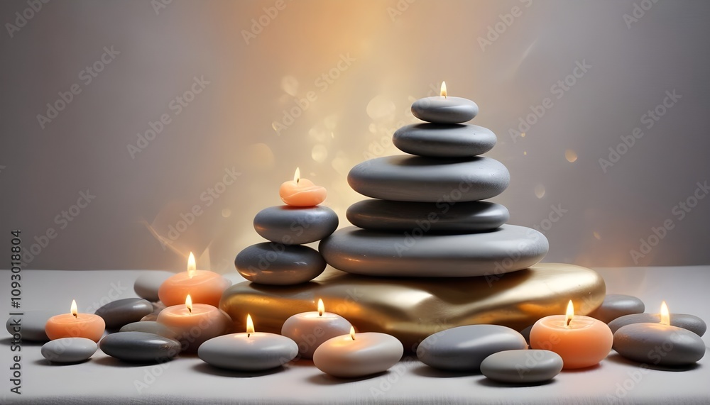 candles and stones in the dark candles and stones in the dark