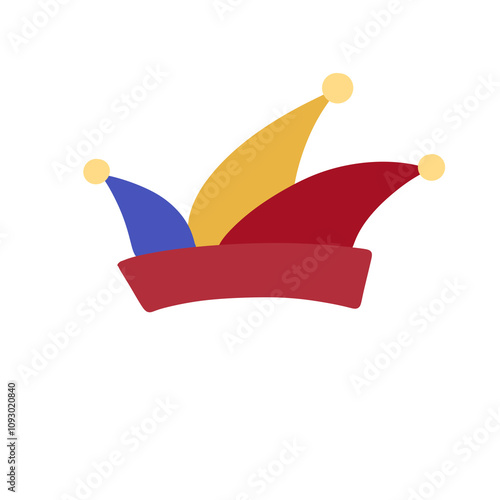 Obraz na płótnie Colorful jester hat illustration