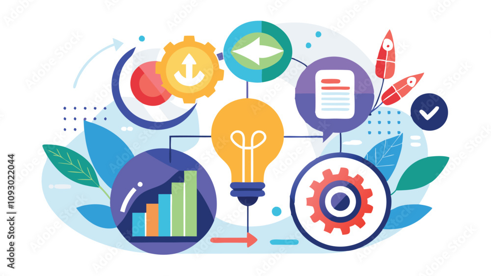 Business strategy idea graphic motion design Business strategy idea graphic motion design