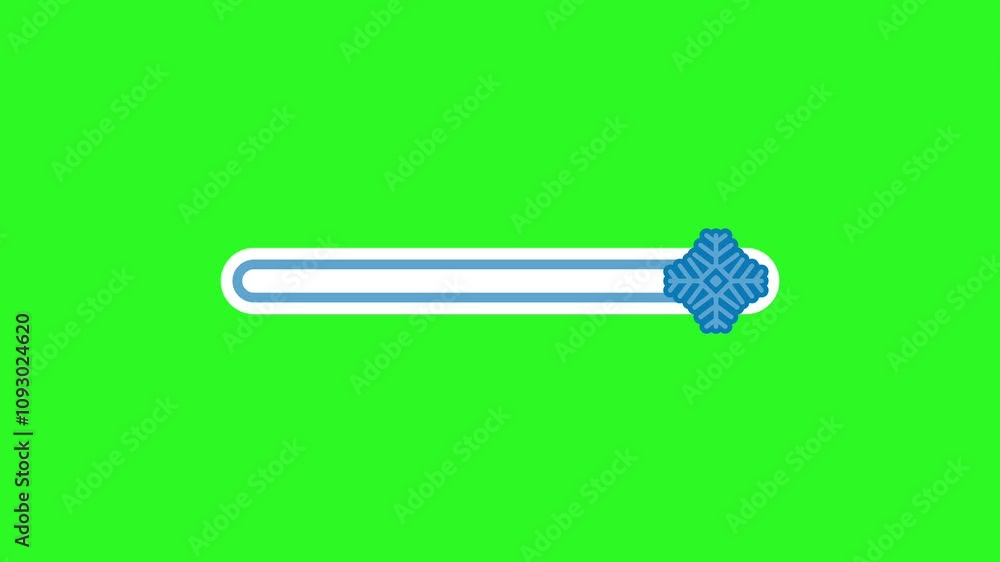 Winter theme loading animation with snowflakes spinning on a green background Winter theme loading animation with snowflakes spinning on a green background
