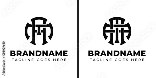 Letters AM and MA Monogram Logo, suitable for business with MA or AM initials