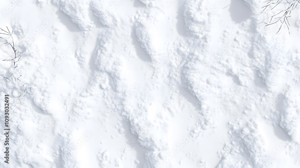 Snow texture background top view
Snow texture background top view