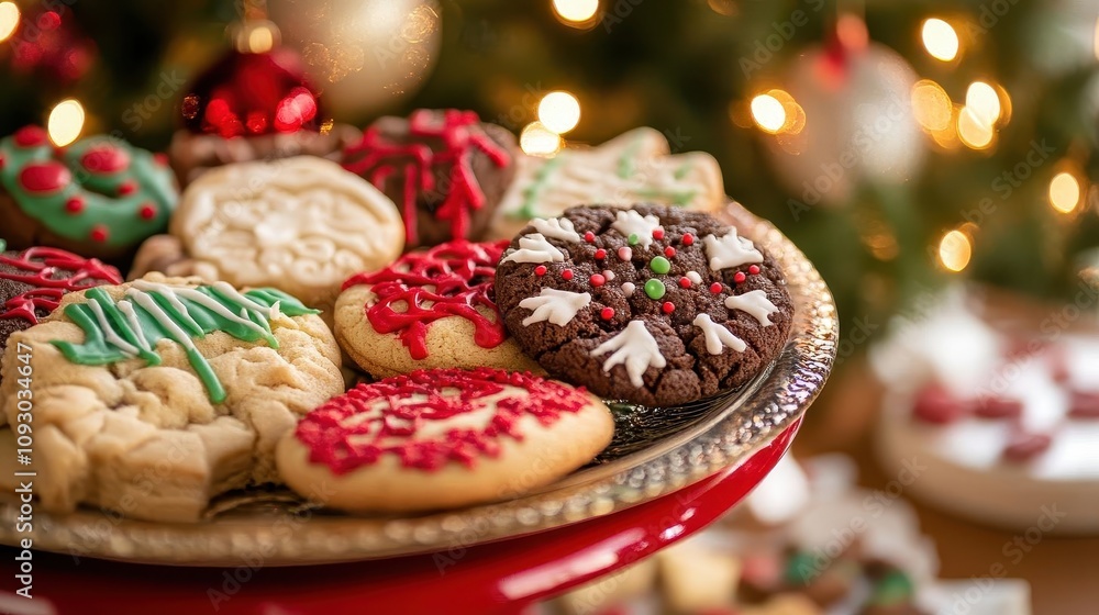 Christmas cookie exchange party with vibrant cookies, soft lighting, cozy atmosphere Christmas cookie exchange party with vibrant cookies, soft lighting, cozy atmosphere
