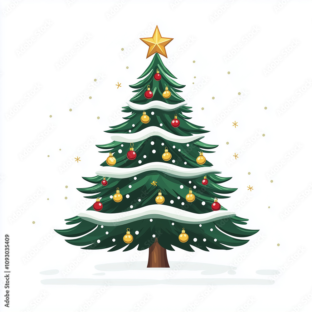 christmas tree with balls christmas tree with balls