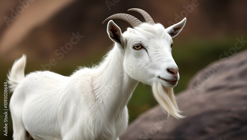 side view of goat ai generative