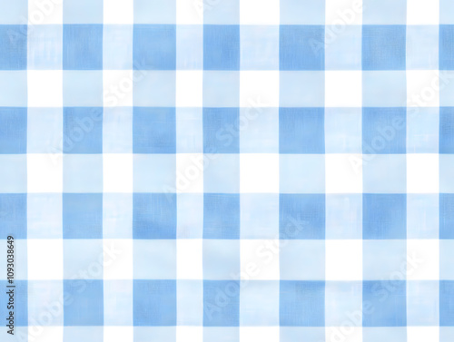Light blue gingham pattern