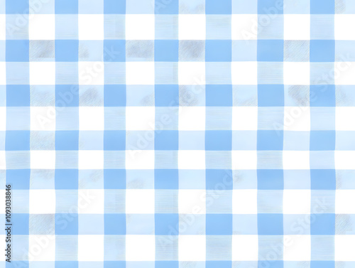 Light blue gingham pattern