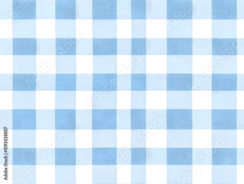 Light blue gingham pattern