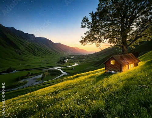 landscape in the morning