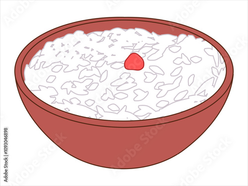 Aiwowo Chinese dessert cuisine traditional celebration dish red bean paste nuts date sticky rice ingredient steamed cake China snack design icon set colorful
