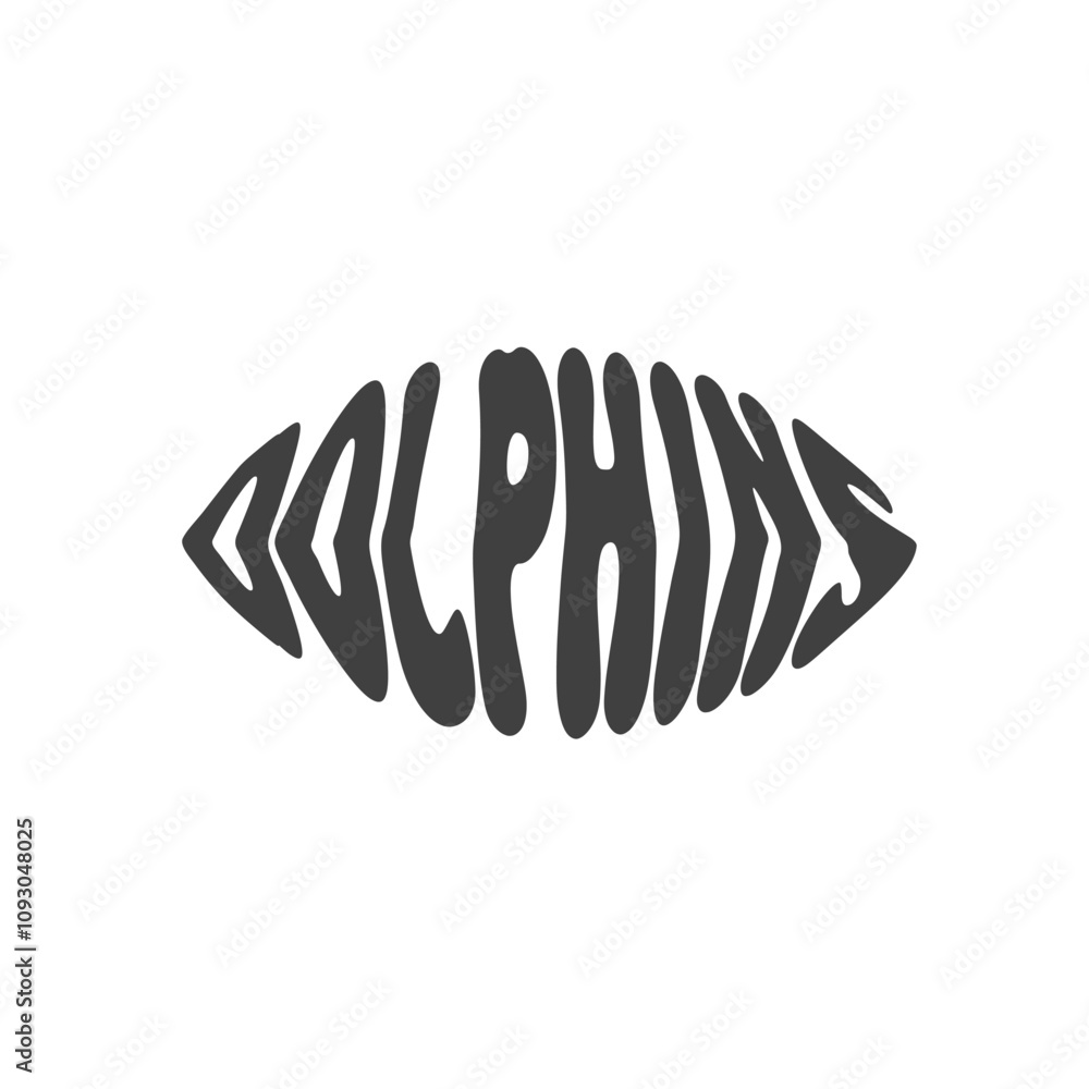 Dolphins Vector Design on White Background Dolphins Vector Design on White Background