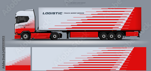 truck and trailer wrap livery design. vector file printing below