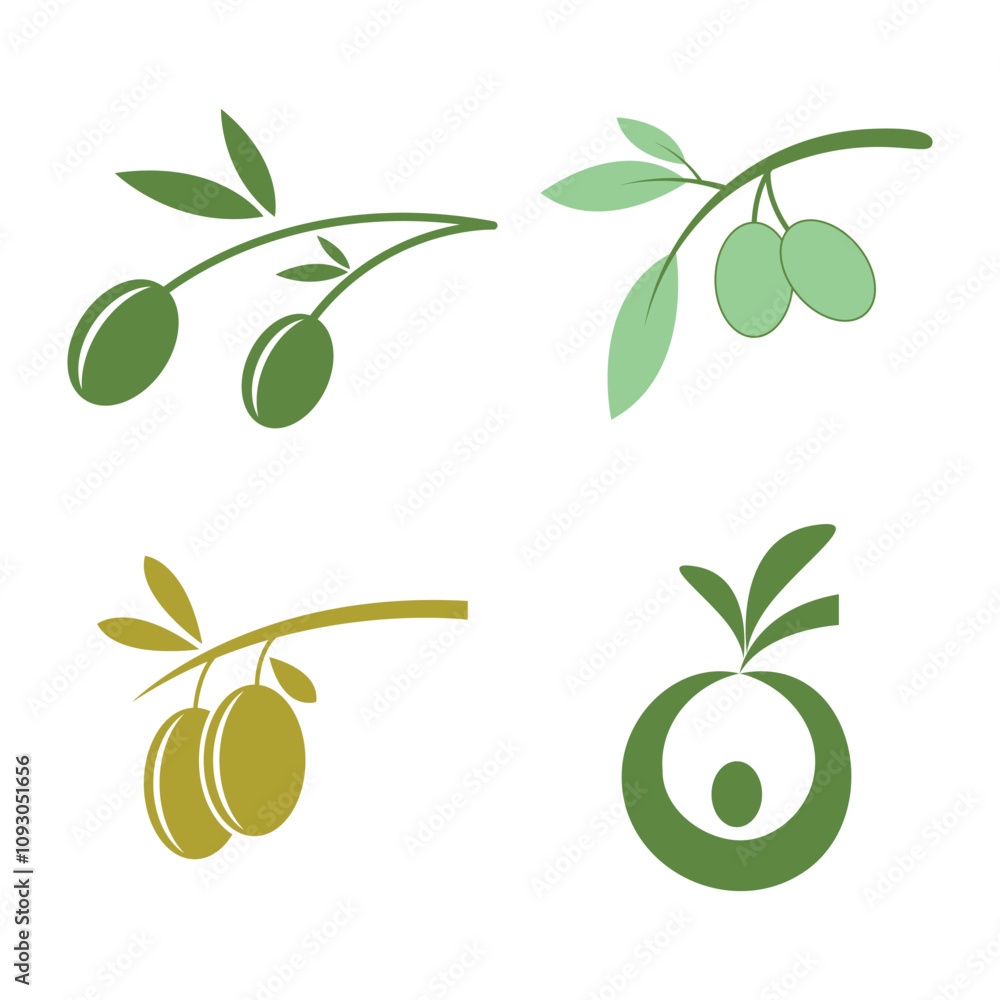 olive logo template icon olive logo template icon