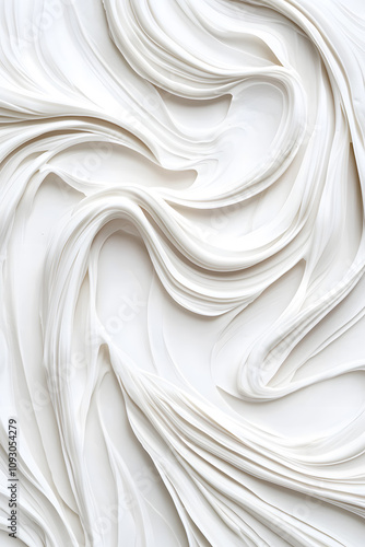 White cream swirl background