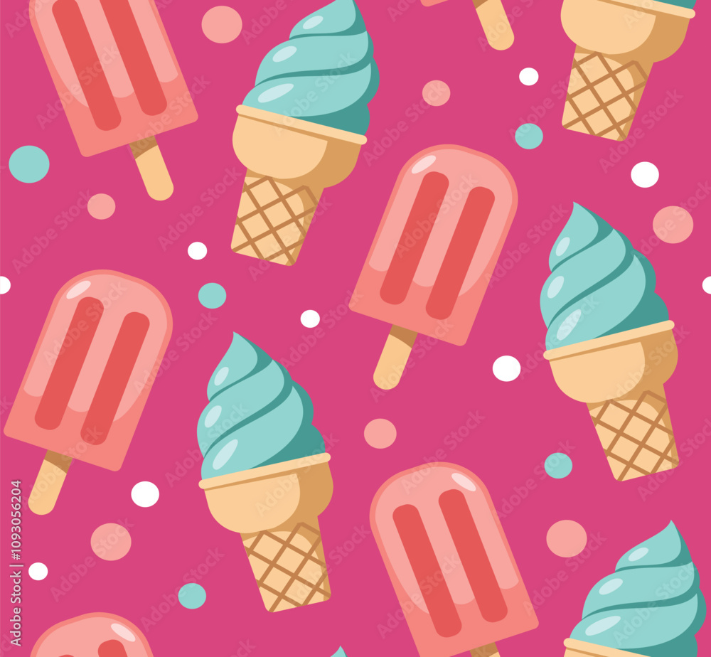 sweet ice cream pattern