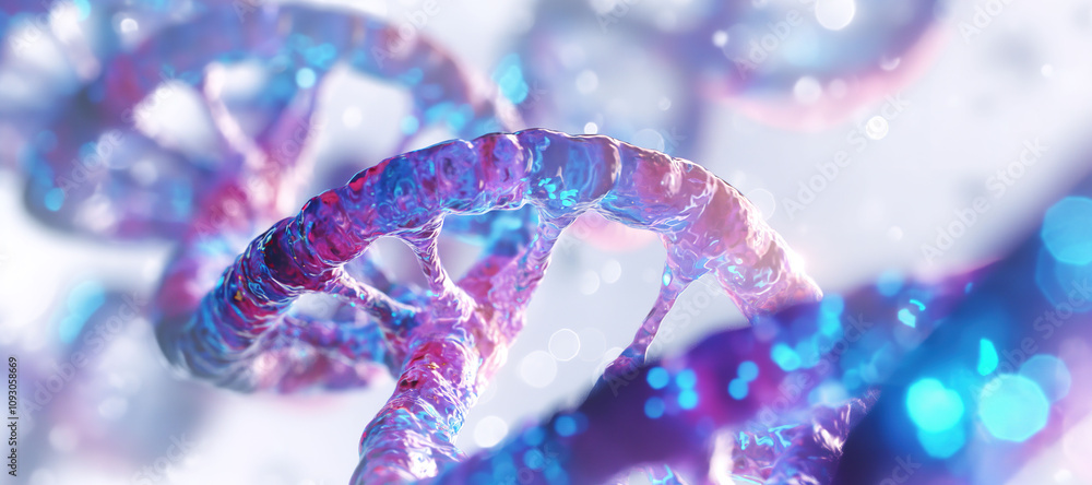 colorful glowing DNA cell tissue strands background, virus, bacteria 96 colorful glowing DNA cell tissue strands background, virus, bacteria 96