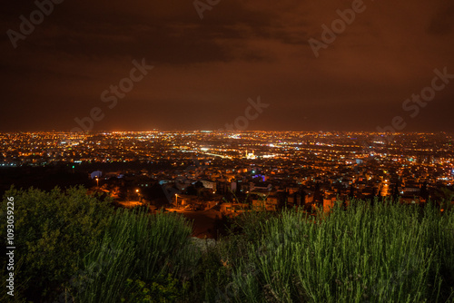 Antalya at night from the observation deck photo