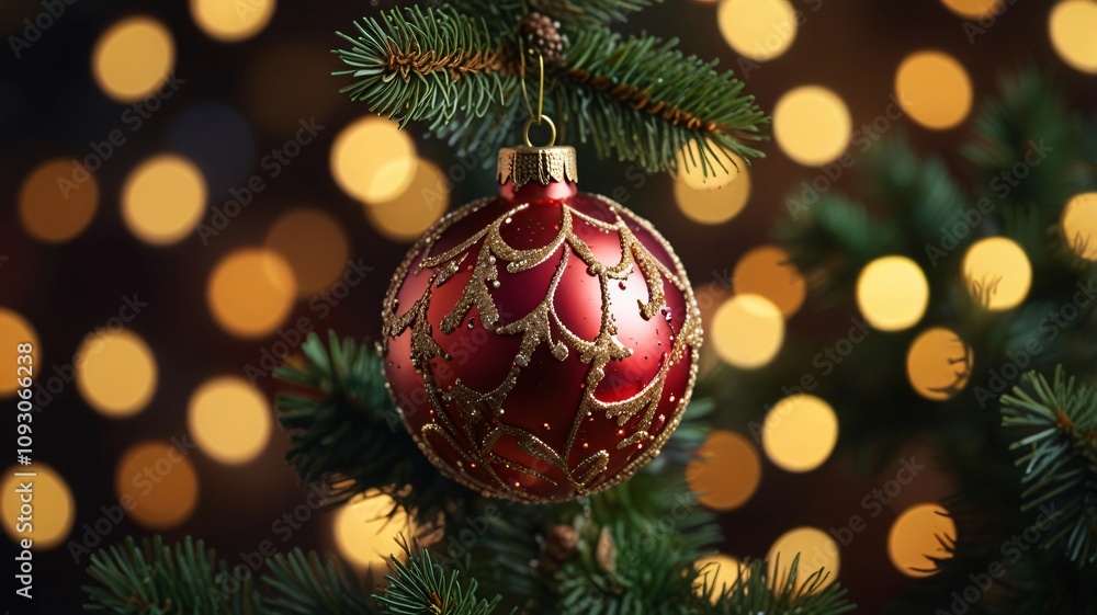 christmas tree decorations , AI Generated. christmas tree decorations , AI Generated.