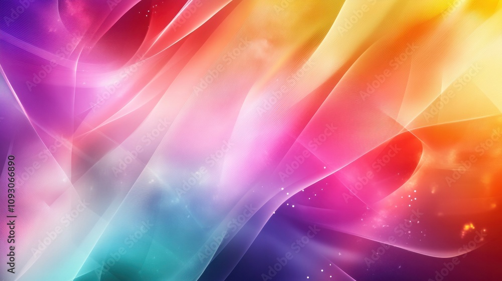 Abstract prism design with vibrant iridescent gradients, glowing textures, and a soft futuristic background Abstract prism design with vibrant iridescent gradients, glowing textures, and a soft futuristic background
