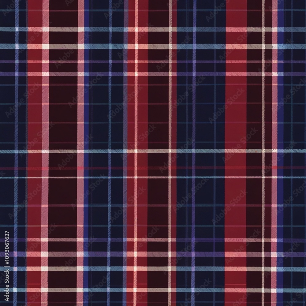 Obraz premium Plaid pattern seamless. Check fabric texture. Stripe square background. Vector textile design tartan.