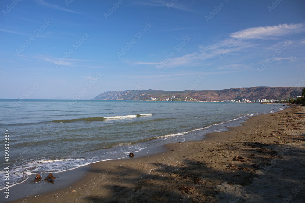 Beach near Shengjin in Albania Beach near Shengjin in Albania