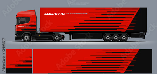 truck and trailer wrap livery design. vector file printing below