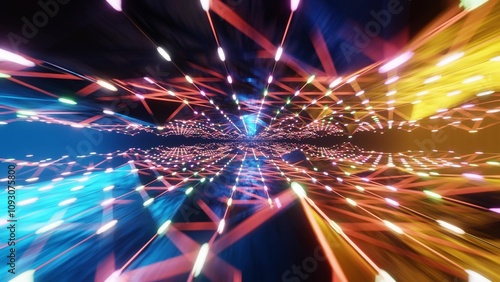 カラフルな光の背景