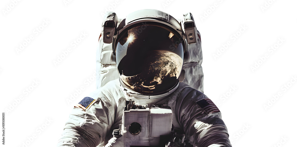 Astronaut in space suit isolated on transparent background Astronaut in space suit isolated on transparent background