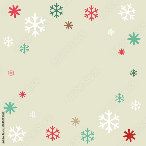 크리스마스 눈꽃 배경