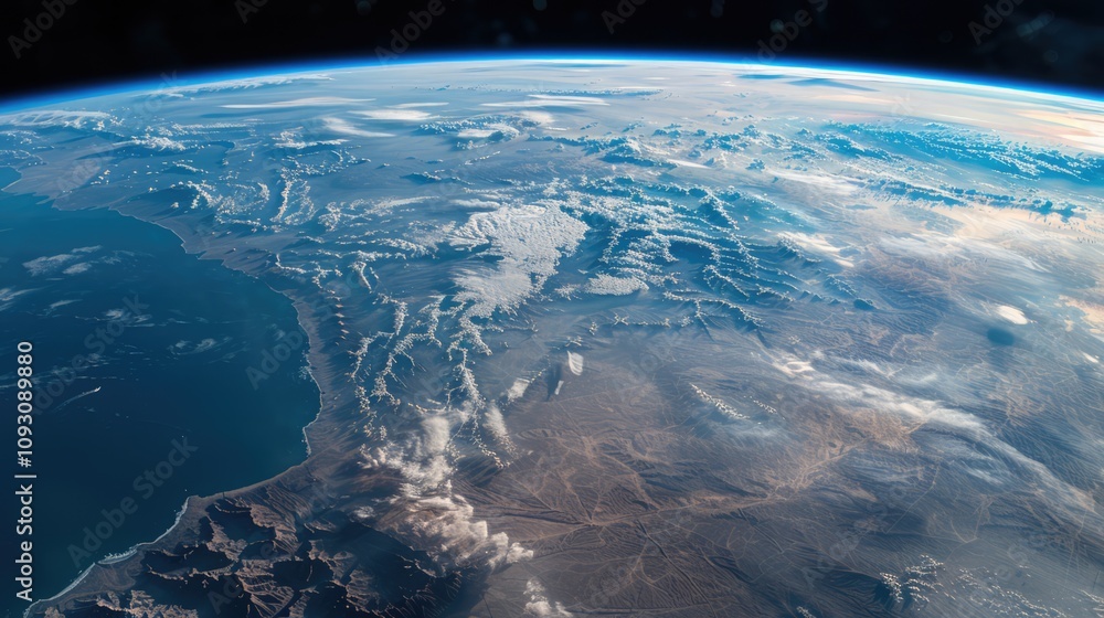 Fototapeta premium Planet Earth viewed from space