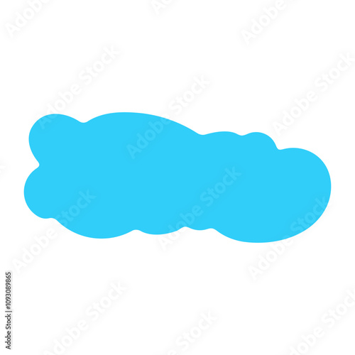 blue Cute cloud Text Box