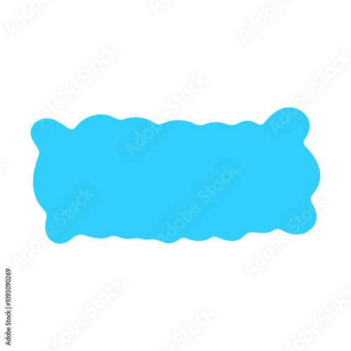 blue Cute cloud Text Box