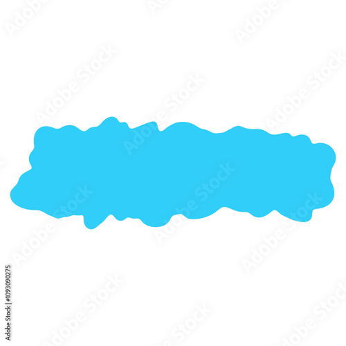 blue Cute cloud Text Box