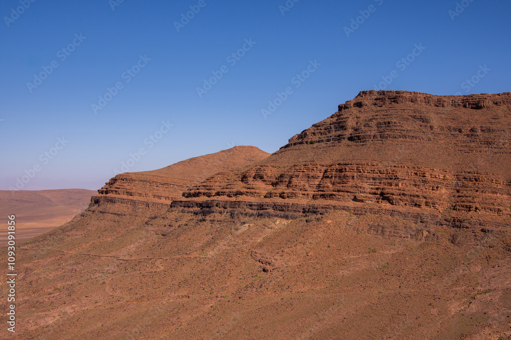 Mountainous scenery of Morocco in the southeast of the High Atlas Mountainous scenery of Morocco in the southeast of the High Atlas