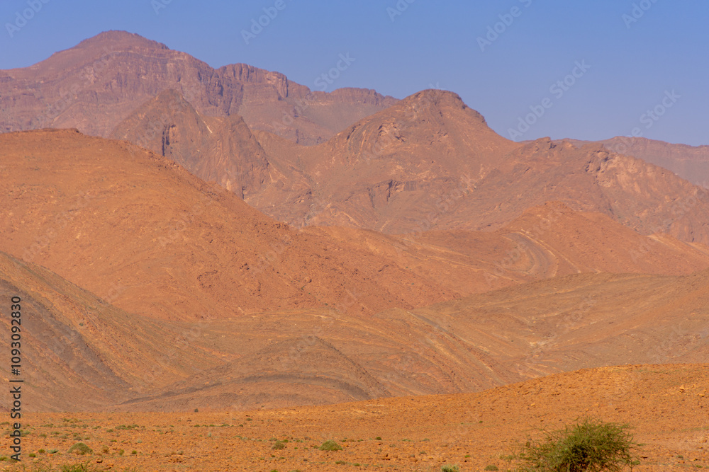 Mountainous scenery of Morocco in the center of the Anti Atlas Mountainous scenery of Morocco in the center of the Anti Atlas