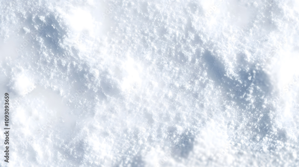 Obraz premium Snow texture background top view