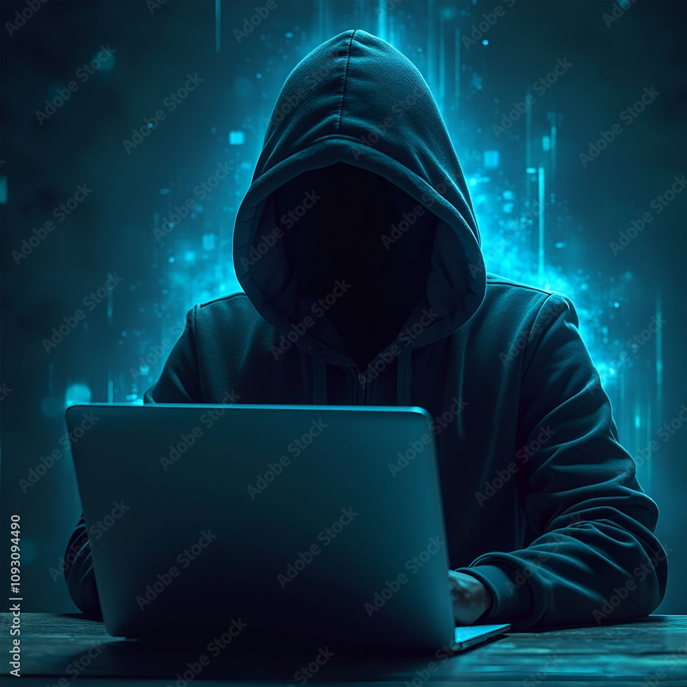 Hacker Laptop, cybersecurity, scammer, Ethical hack, Hacker in Hoodie Working on Laptop, Cyber attack process with hacker Hacker Laptop, cybersecurity, scammer, Ethical hack, Hacker in Hoodie Working on Laptop, Cyber attack process with hacker