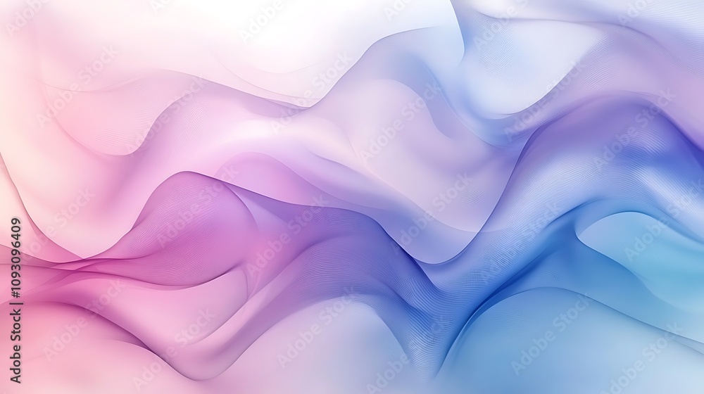 Blurred wave background with a pastel blue and purple gradient Blurred wave background with a pastel blue and purple gradient