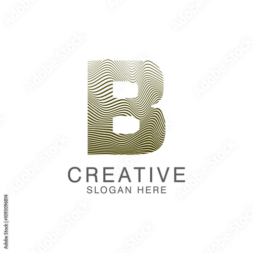 Unique Modern Creative elegant letter B logo Abstract template Design. Premium Monogram Vector