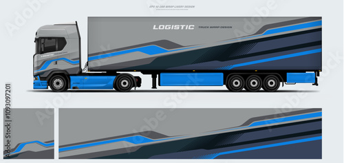 truck and trailer wrap livery design. vector file printing below