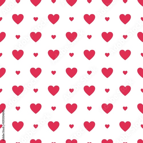 Red Heart Seamless Pattern Heart backgrounds and heart  wallpapers