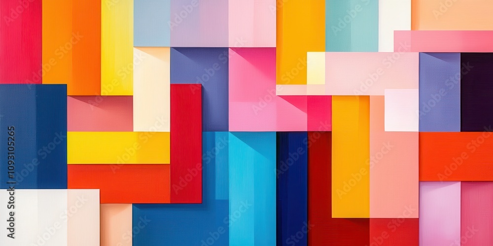 A vibrant collage of colorful geometric shapes creating a lively and dynamic visual experience with a mix of hues and patterns. A vibrant collage of colorful geometric shapes creating a lively and dynamic visual experience with a mix of hues and patterns.