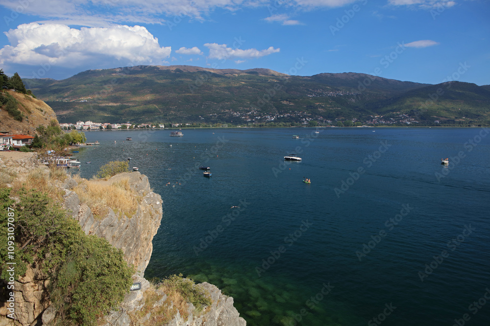 Φωτογραφία Landscape of Lake Ohrid, view from Church of St