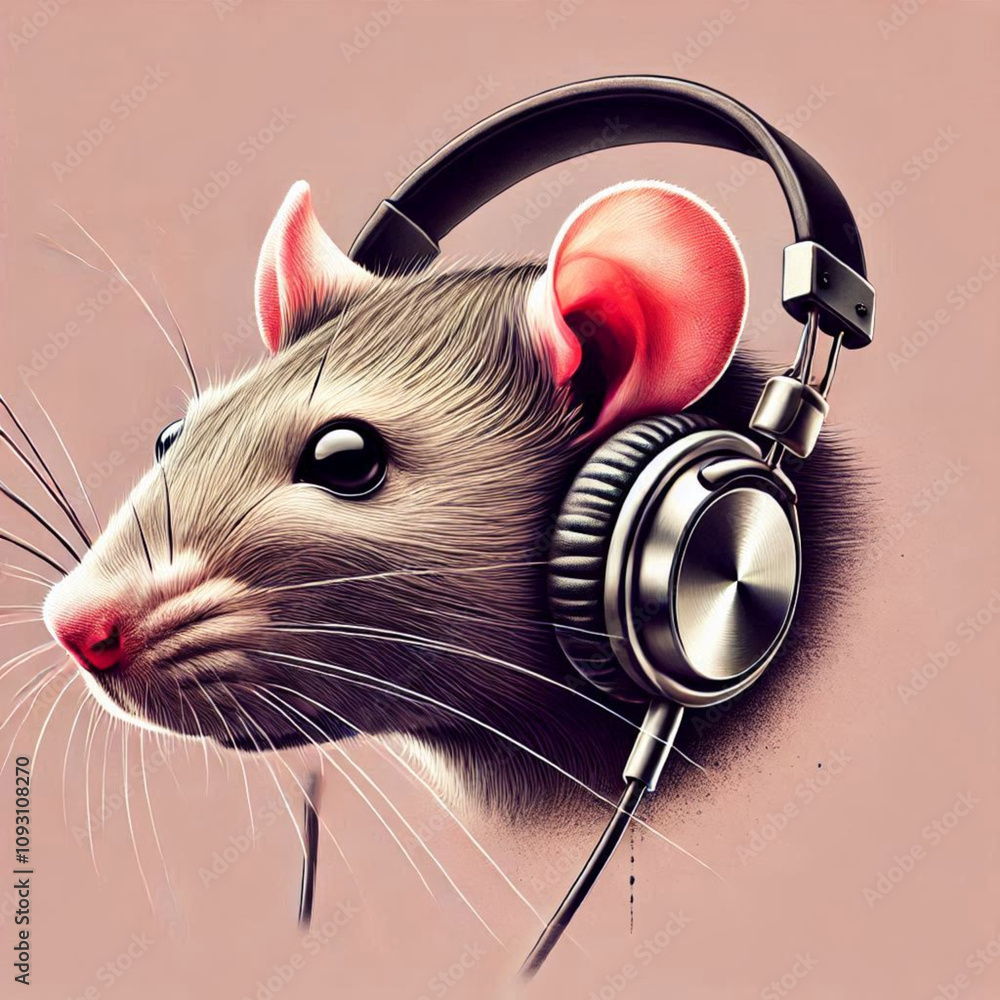 Obraz premium mouse and cheese