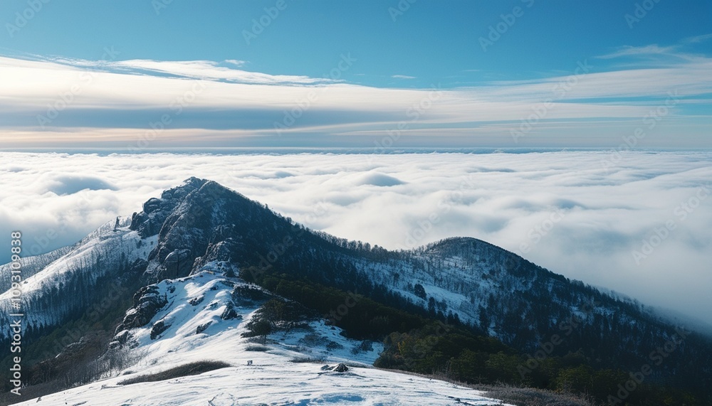 Obraz premium snow covered mountains in winter