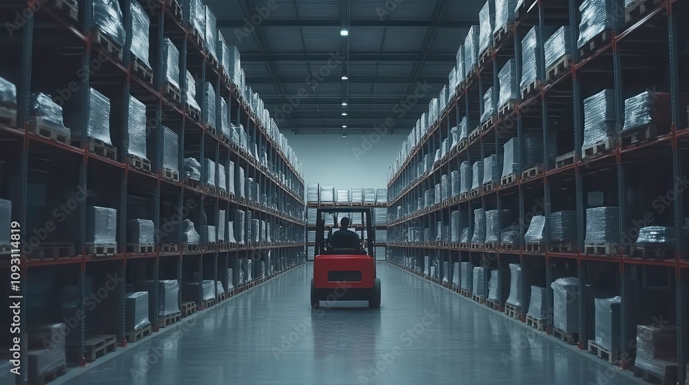 Warehouse operations efficiency industrial facility image indoor environment perspective logistics management Warehouse operations efficiency industrial facility image indoor environment perspective logistics management