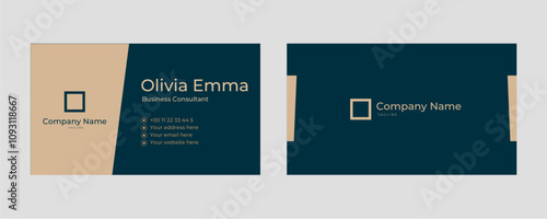 Business card template design