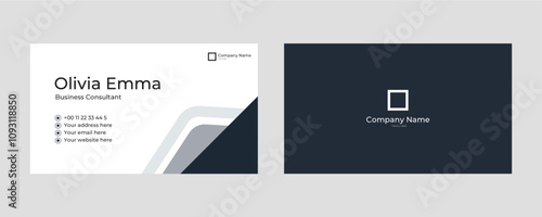 A sleek and modern business card design