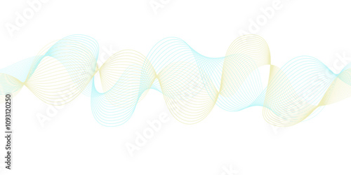 Abstract wave element for design. Digital frequency. Elegant abstract smooth swoosh speed gray wave modern stream. art background. Vector illustration. Wave with lines created using blend.	